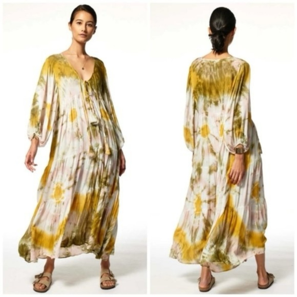 Young Fabulous & Broke Dawn Tie Dye Maxi Dress | Size Small | EUC